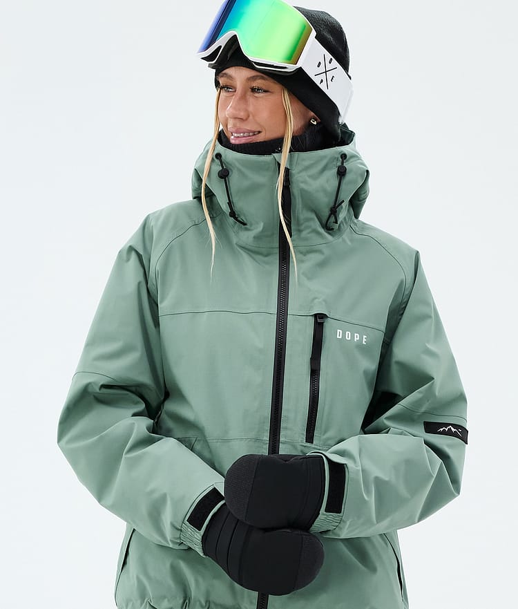 Apex W Ski jas Dames Faded Green, Image 4 of 9