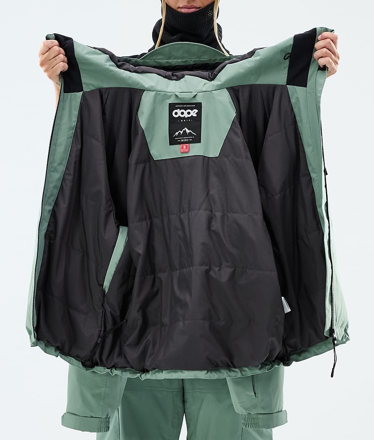 Apex W Snowboardjacke Damen Faded Green, Image 9 of 9