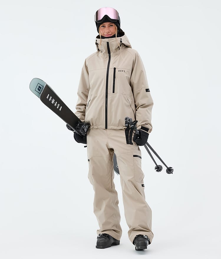 Apex W Skijacke Damen Sand, Image 2 of 9