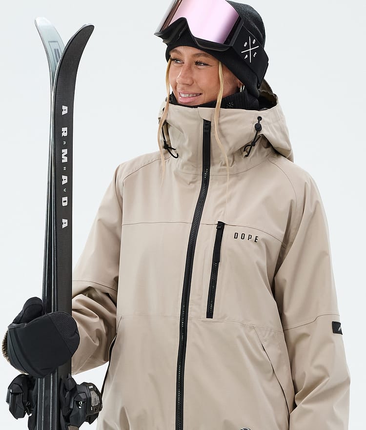 Apex W Skijacke Damen Sand, Image 4 of 9