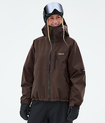 Apex W Snowboard Jacket Women Dark Brown
