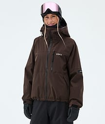 Dope Apex W Veste Snowboard Femme Dark Brown