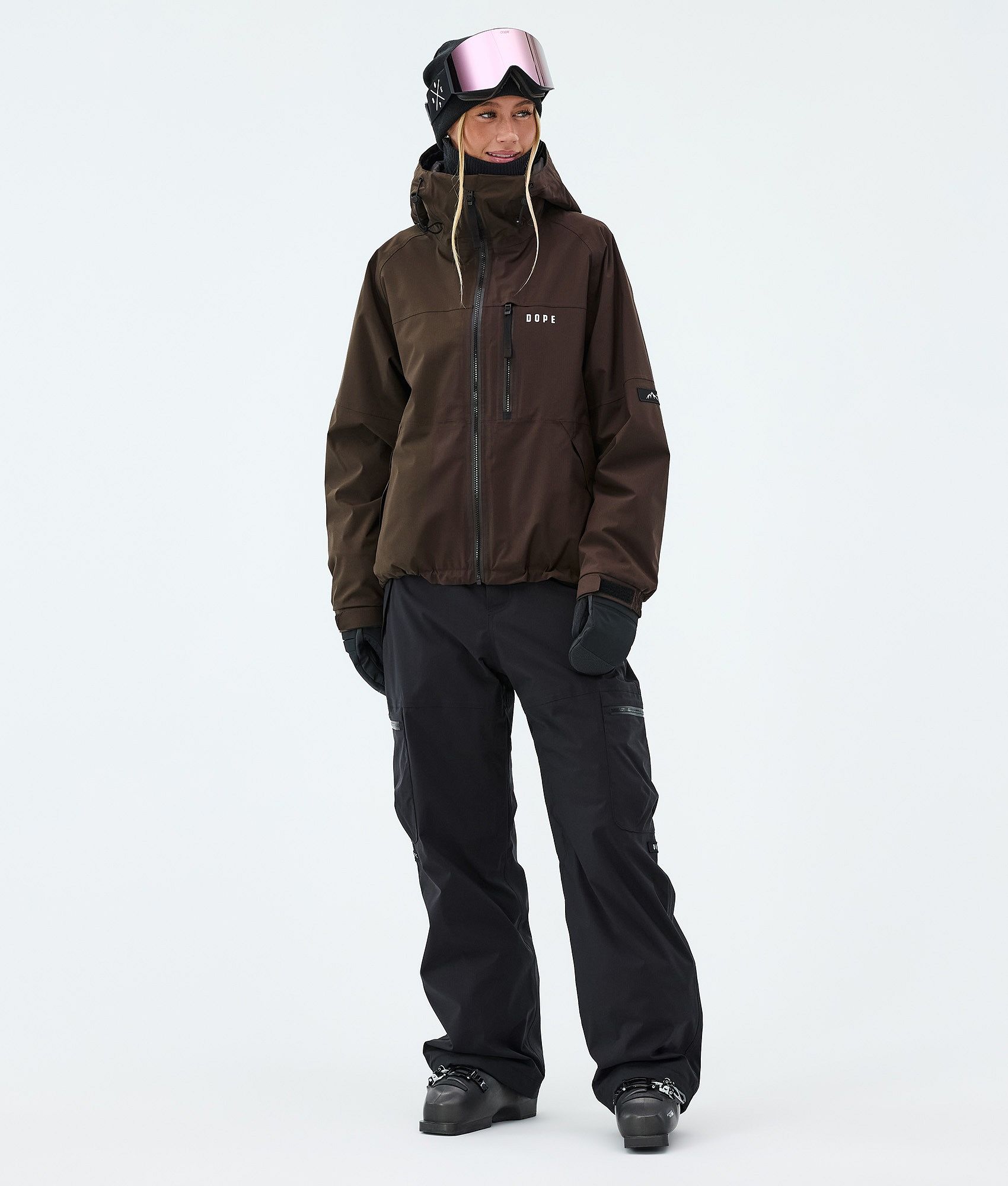 Dope Apex W Ski Outfit Damen - Dark Brown/Black