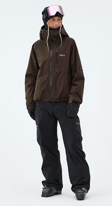 Apex W Ski Outfit Women Dark Brown/Black