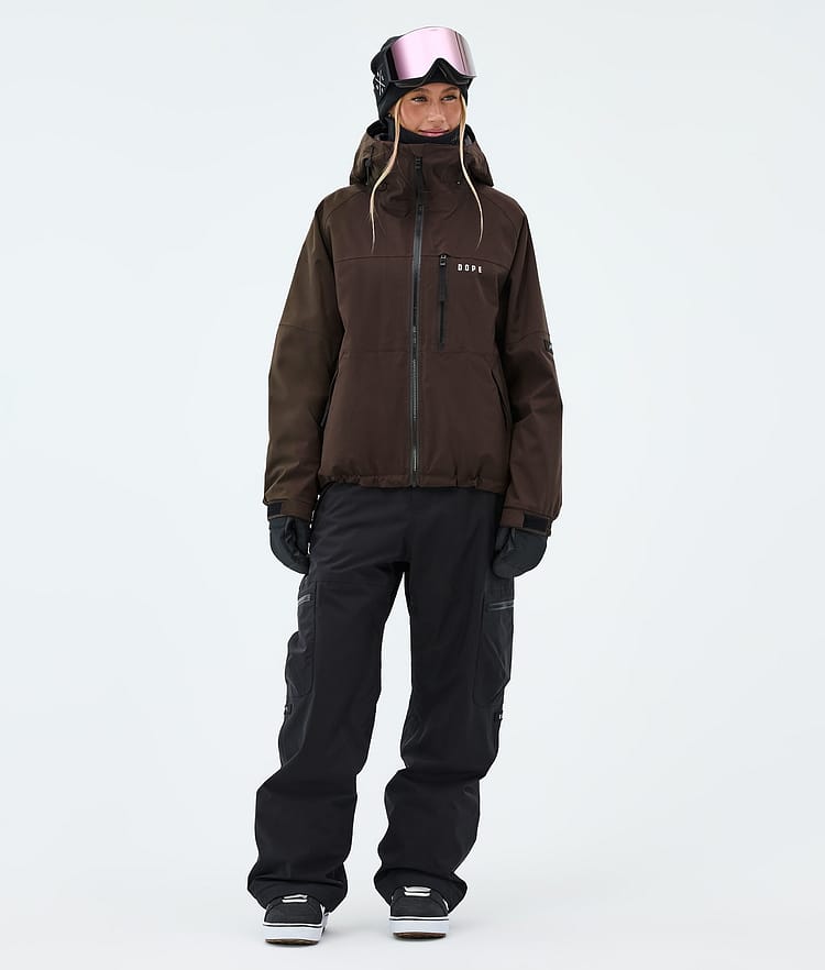 Apex W Snowboardjacke Damen Dark Brown, Image 2 of 9