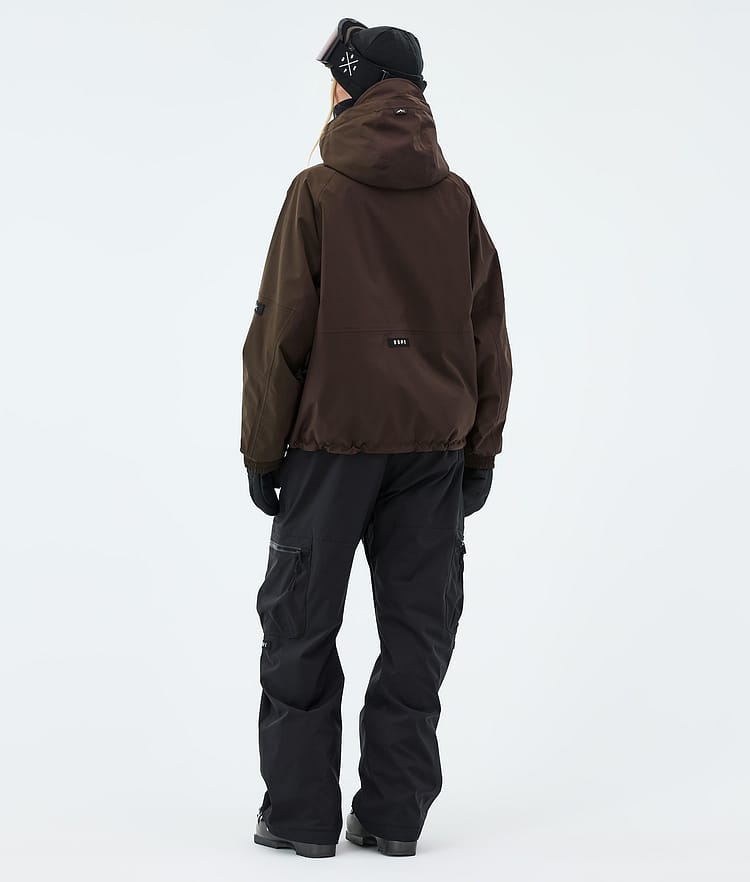 Apex W Lyžařská Bunda Dámské Dark Brown, Image 3 of 9