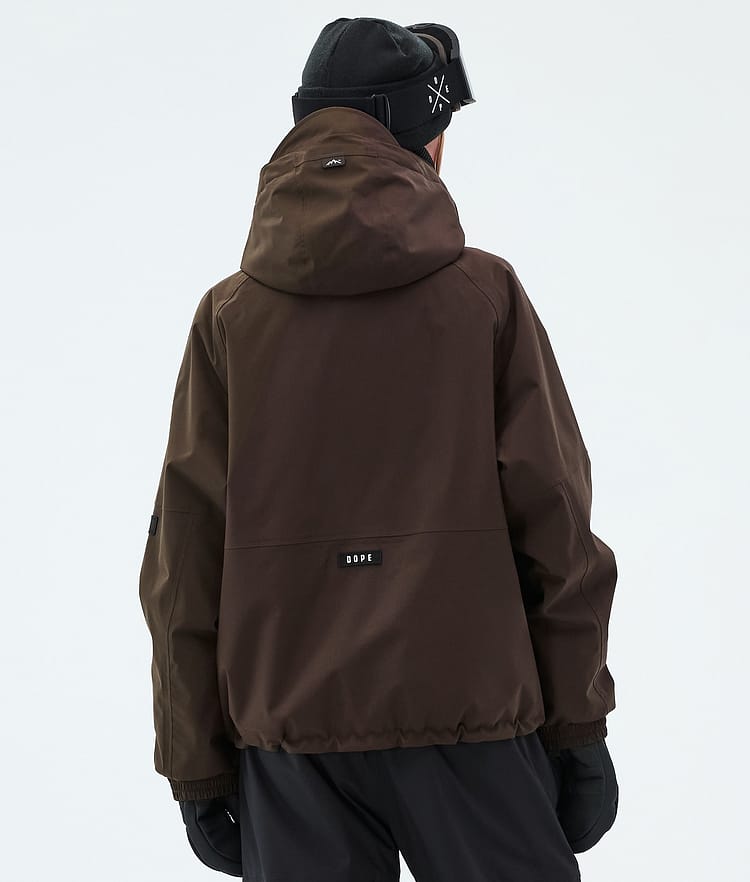 Apex W Lyžařská Bunda Dámské Dark Brown, Image 6 of 9