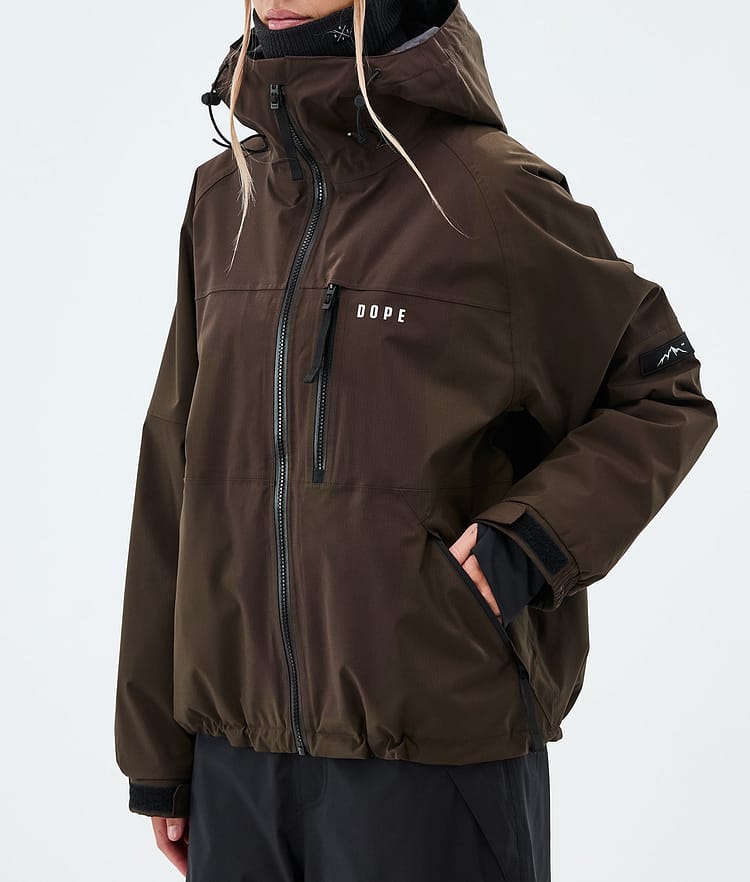 Apex W Snowboardjacke Damen Dark Brown, Image 7 of 9