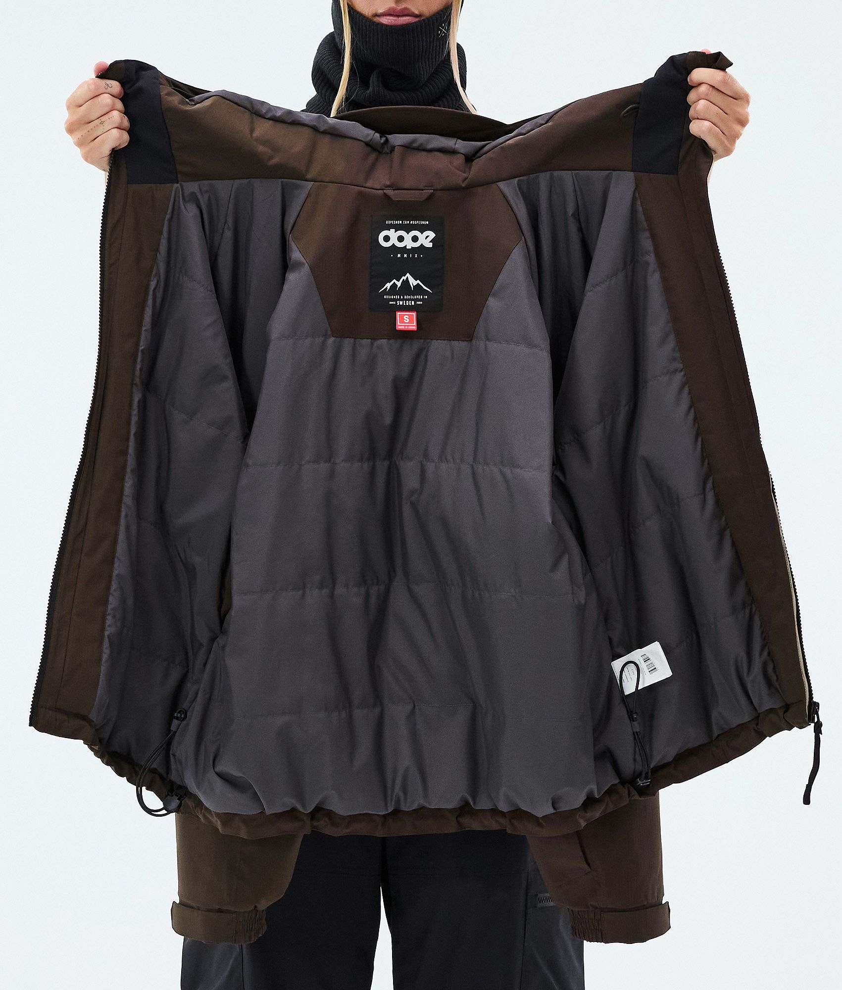 Dope Apex W スノーボードジャケット レディース Dark Brown