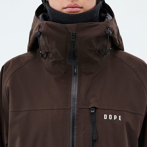 Přední zip s vnitřní klopou