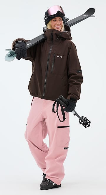 Apex W Ski Outfit Women Dark Brown/Soft Pink