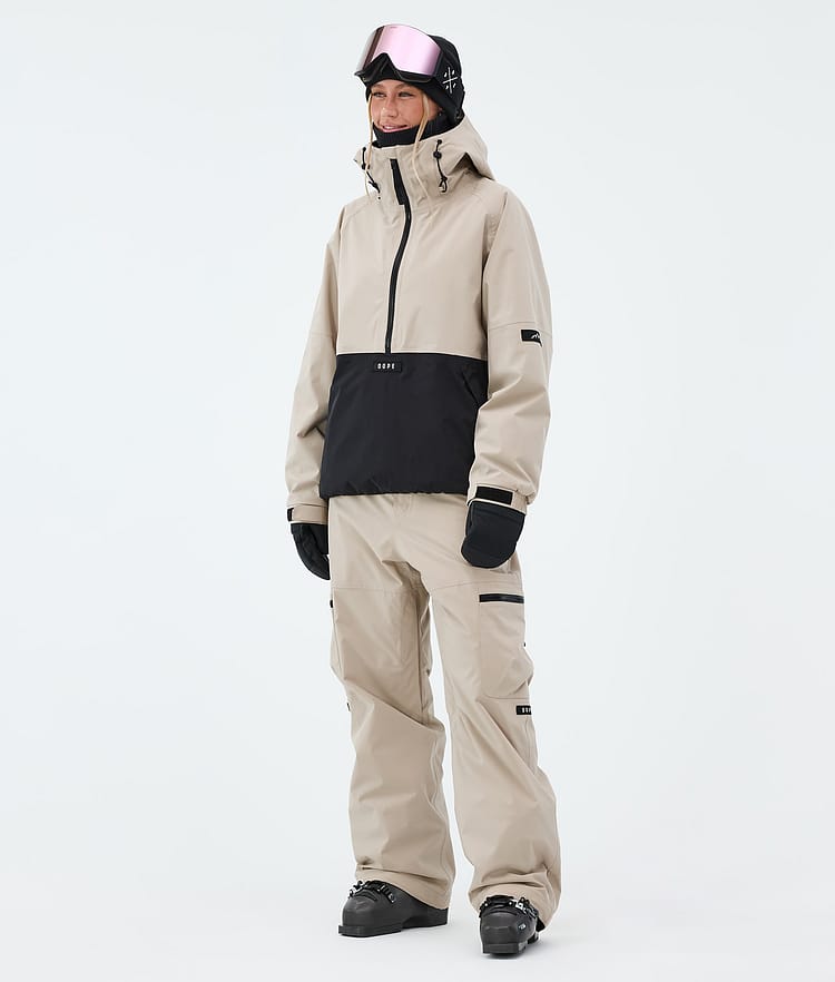 Arnok W Ski Jacket Women Sand/Black, Image 2 of 8