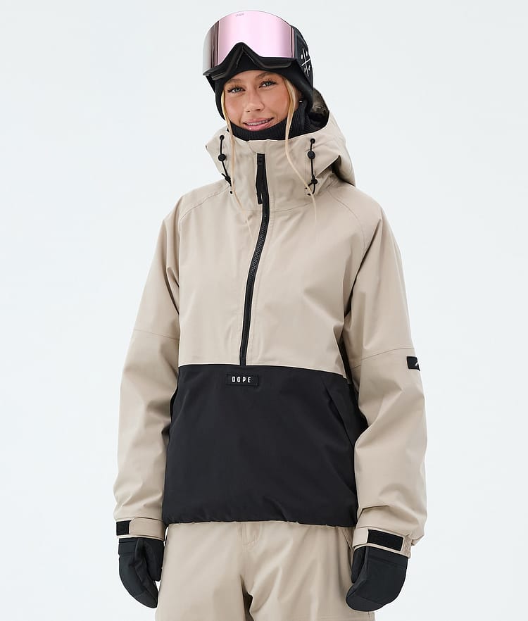 Arnok W Snowboard Jacket Women Sand/Black, Image 4 of 8