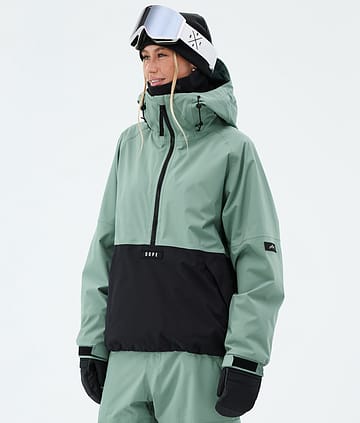 Arnok W Ski Jacket Women Faded Green/Black