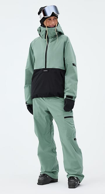 Arnok W Ski Outfit Women Faded Green/Black