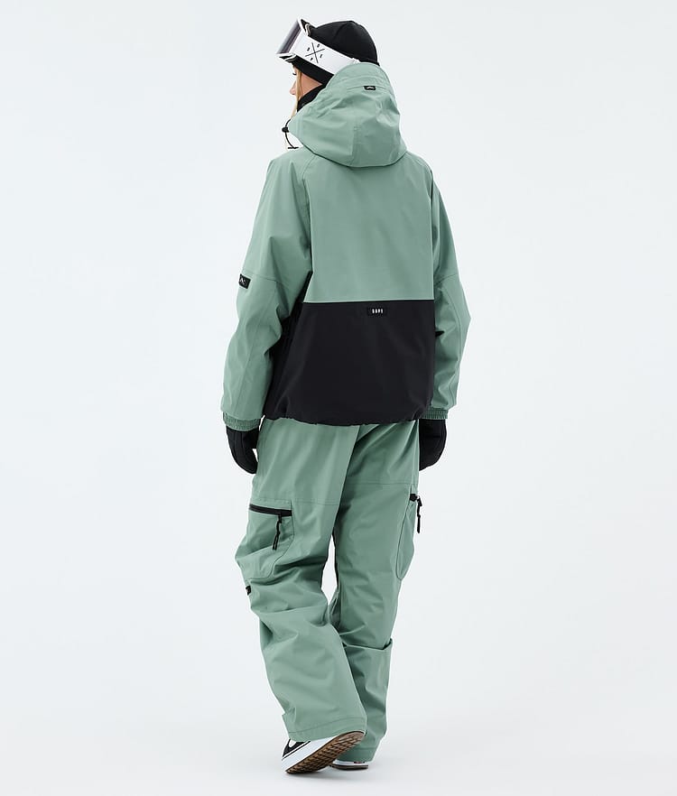 Arnok W Snowboard Jacket Women Faded Green/Black, Image 3 of 8