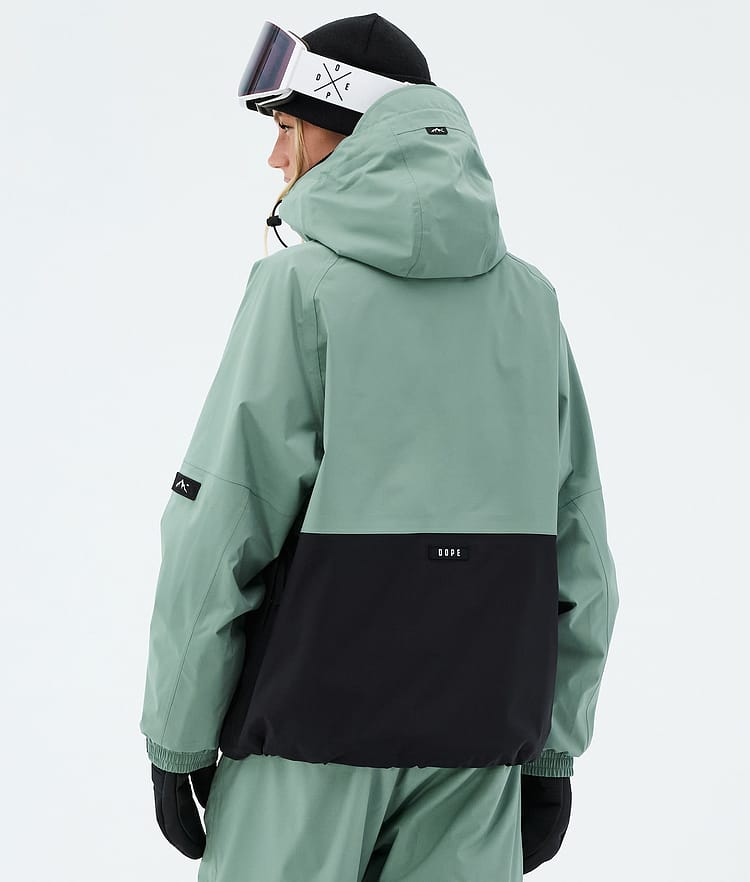 Arnok W Snowboard Jacket Women Faded Green/Black, Image 6 of 8