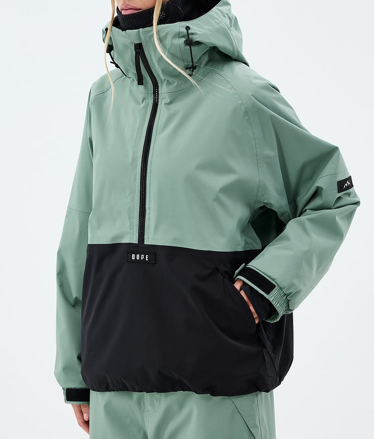 Arnok W Snowboard Jacket Women Faded Green/Black, Image 7 of 8