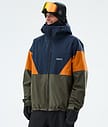 Dope Spartan Snowboard Jacket Men Sport Dark Blue/Burned Orange/Olive Green