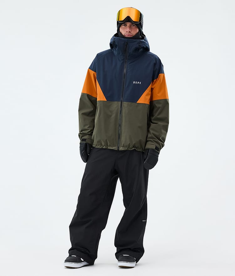Spartan Snowboardjacka Herr Sport Dark Blue/Burned Orange/Olive Green, Image 2 of 8