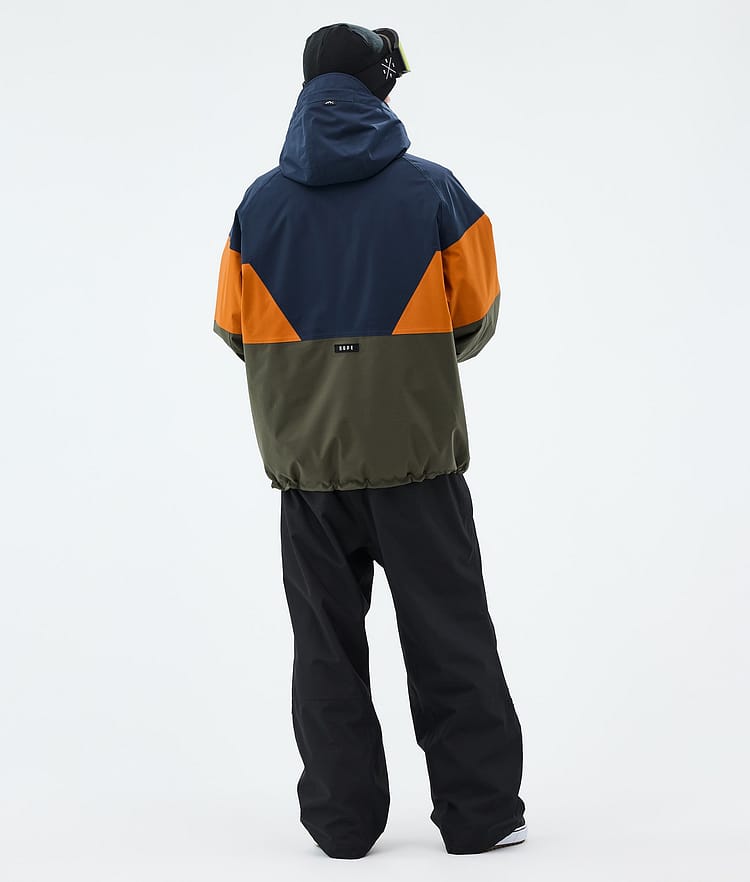 Spartan Snowboardjacka Herr Sport Dark Blue/Burned Orange/Olive Green, Image 3 of 8