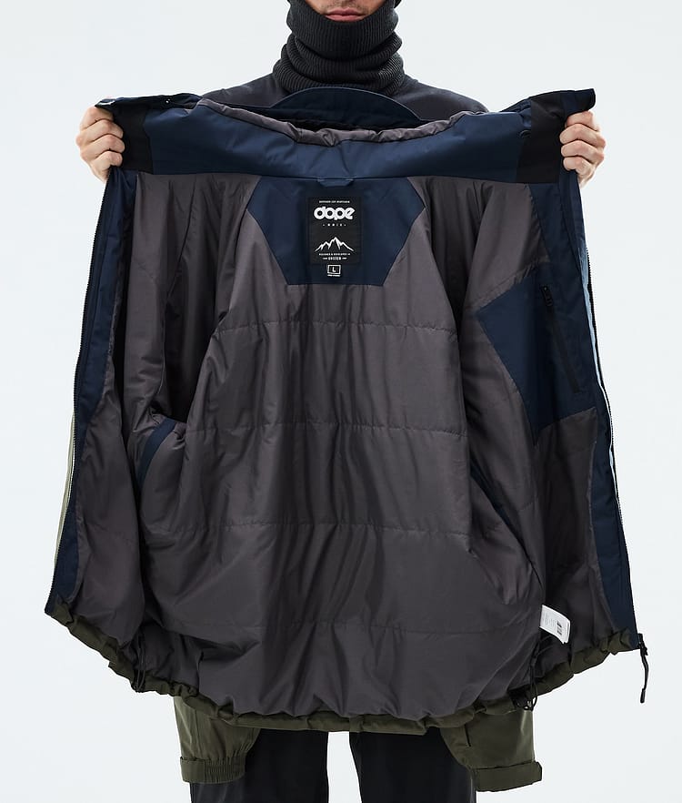 Spartan Snowboardjacka Herr Sport Dark Blue/Burned Orange/Olive Green, Image 8 of 8