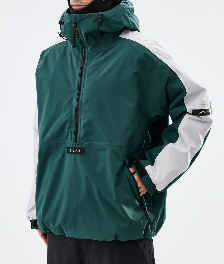 Arnok Ski Jacket Men Track Bottle Green/Light Grey, Image 7 of 8