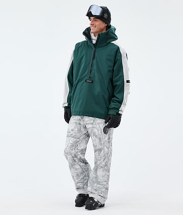 Arnok Skidoutfit Man Bottle Green/Light Grey/Fakewood