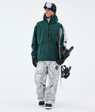 Arnok Lumilautailu Outfit Miehet Bottle Green/Light Grey/Fakewood