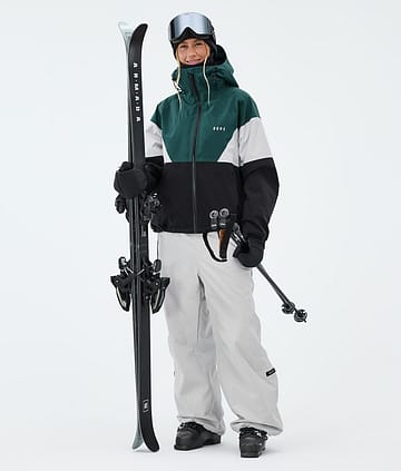 Spartan W Outfit de Esquí Mujer Bottle Green/Light Grey/Black