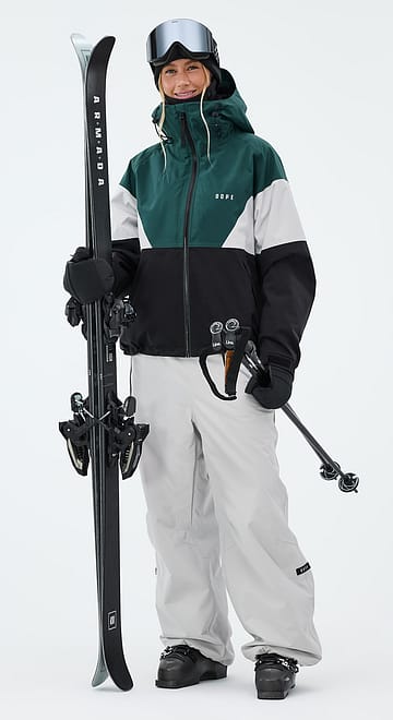 Spartan W Ski Outfit Women Bottle Green/Light Grey/Black
