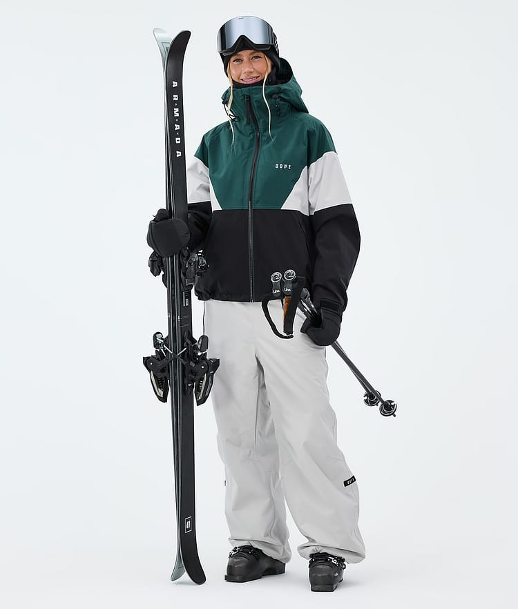 Spartan W Ski Jacket Women Sport Bottle Green/Light Grey/Black, Image 2 of 8