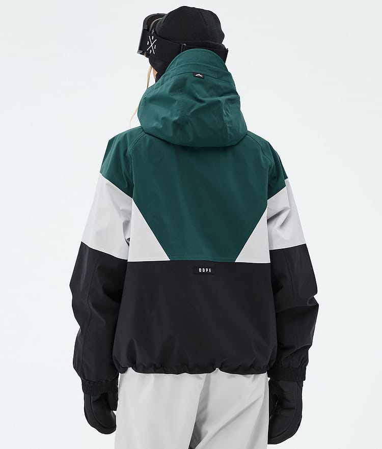 Spartan W Ski Jacket Women Sport Bottle Green/Light Grey/Black, Image 6 of 8