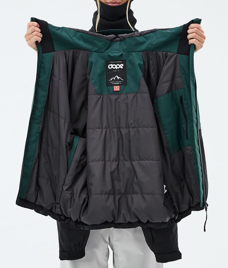 Spartan W Ski Jacket Women Sport Bottle Green/Light Grey/Black, Image 8 of 8