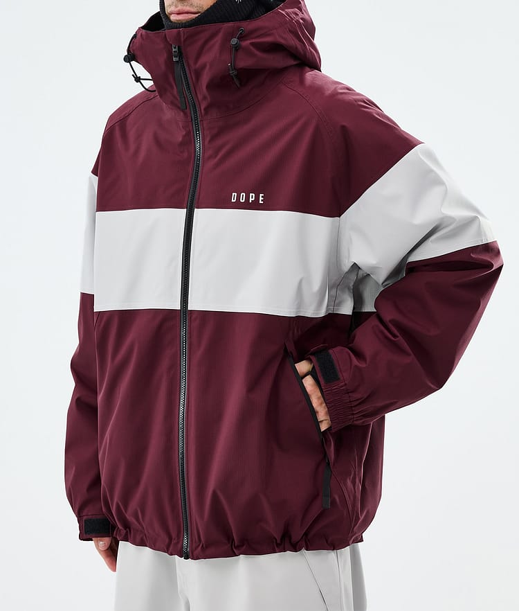 Spartan Ski jas Heren Stripe Burgundy/Light Grey, Image 7 of 8