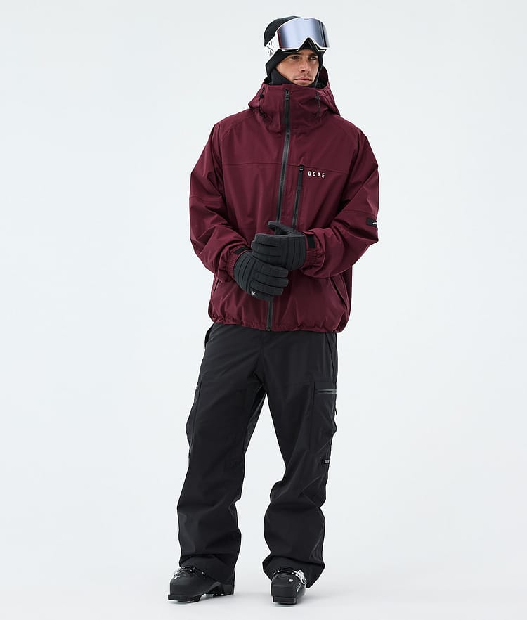 Apex Ski Jacket Men Burgundy, Image 2 of 9