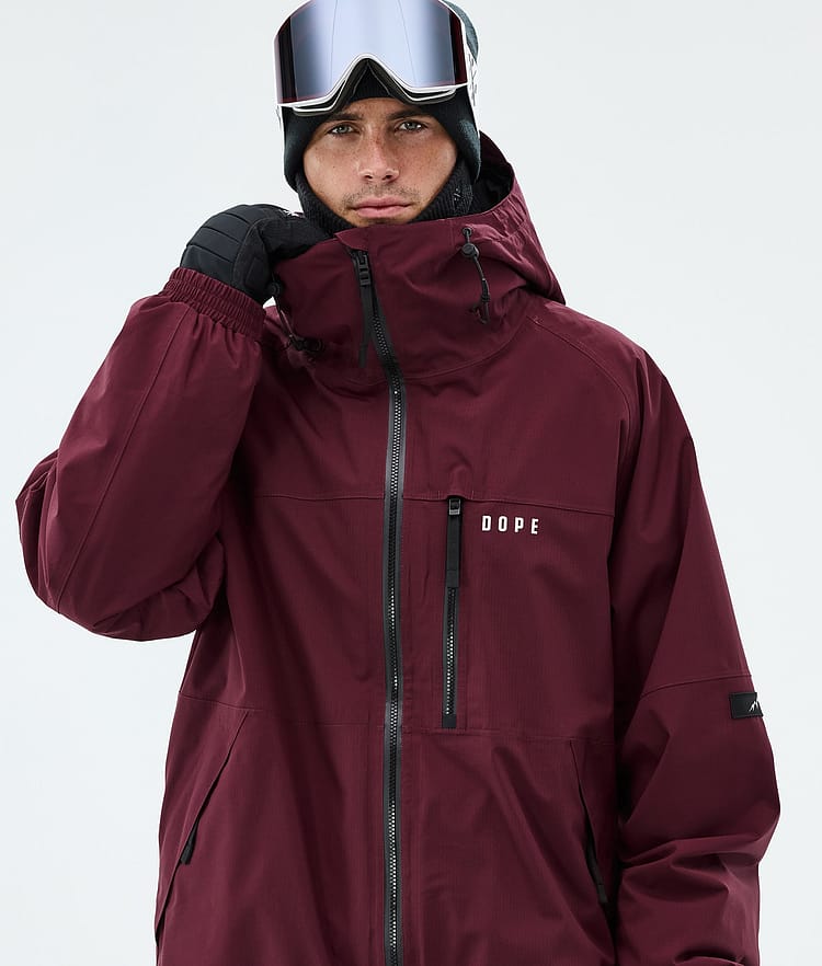 Apex Ski Jacket Men Burgundy, Image 4 of 9