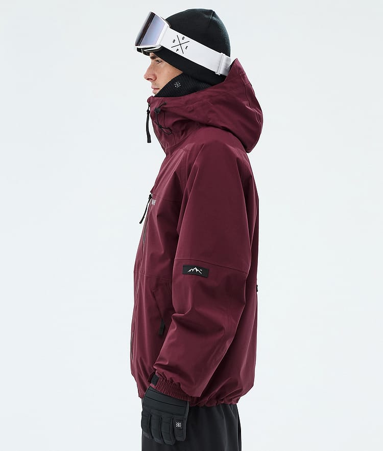 Apex Ski Jacket Men Burgundy, Image 5 of 9