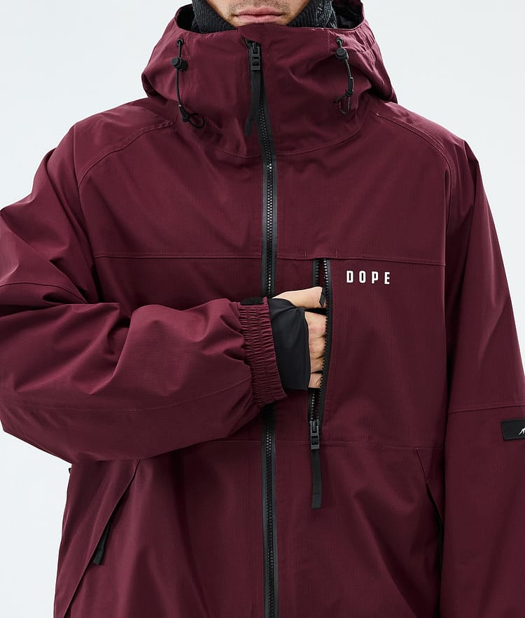 Apex Ski Jacket Men Burgundy, Image 8 of 9