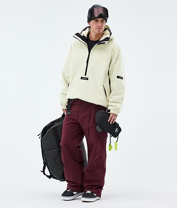 Arnok Snowboard Outfit Men Dirty White/Burgundy
