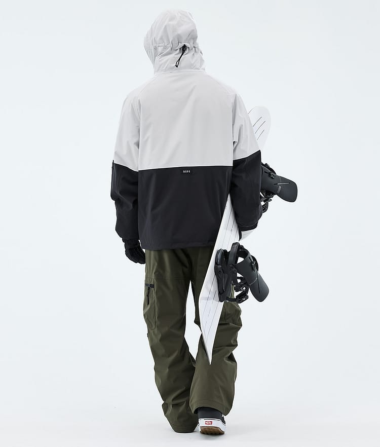 Arnok Snowboardoutfit Herre Light Grey/Black/Olive Green, Image 2 of 2