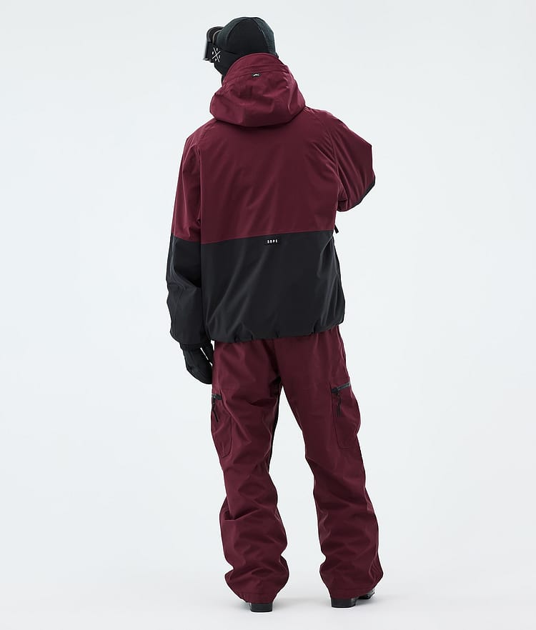 Arnok Ski Jacket Men Burgundy/Black, Image 3 of 8