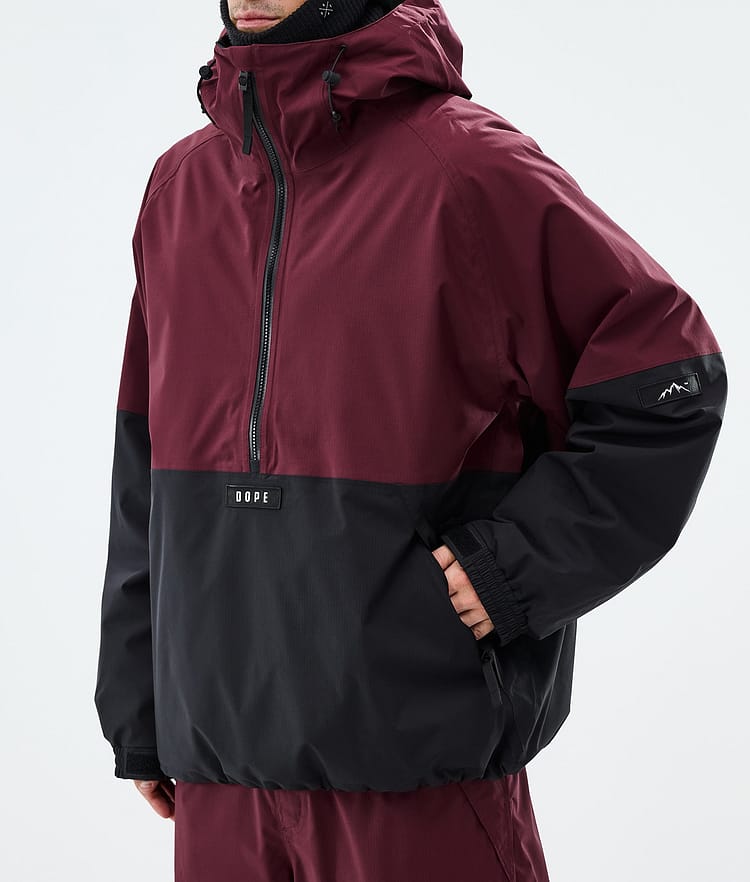 Arnok Ski Jacket Men Burgundy/Black, Image 7 of 8