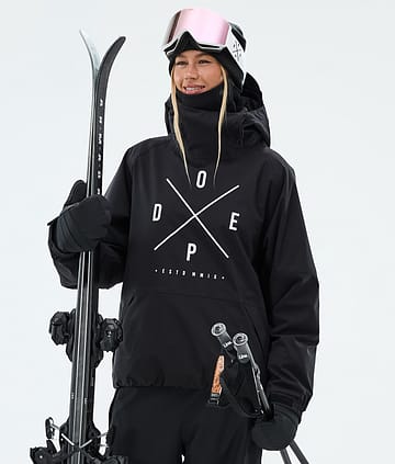 Halo W Skijacke Damen 2X-Up Black