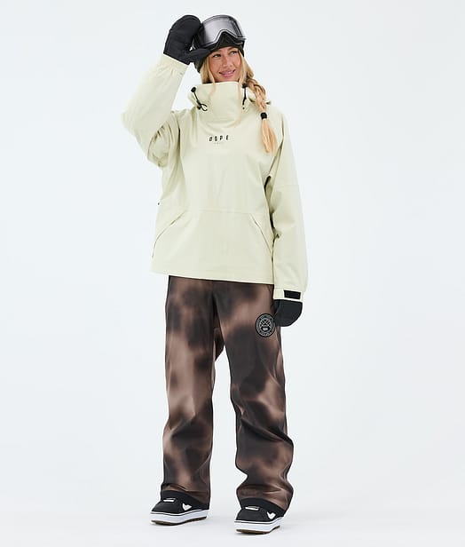 Halo W Snowboard Outfit Dirty White/Brown Tiedye