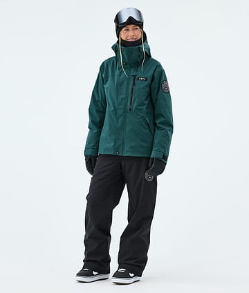 Blizzard W Full Zip Snowboard Outfit Women Bottle Green/Black