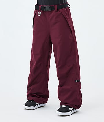 Big W Pantalon de Snowboard Femme Burgundy