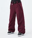 Dope Big W Snowboard Pants Women Burgundy