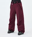 Dope Big W Ski Pants Women Burgundy