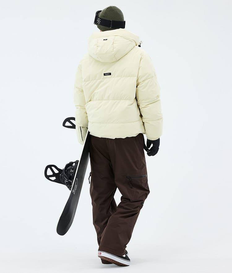 Puffer Snowboardoutfit Herre Dirty White/Dark Brown, Image 2 of 2
